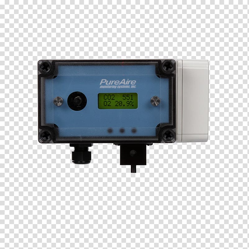 Carbon dioxide sensor Oxygen Gas detector, others transparent background PNG clipart