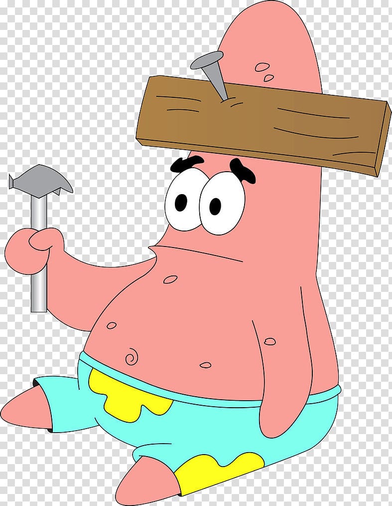 Patrick Star SpongeBob SquarePants Cartoon , sidebar transparent background PNG clipart