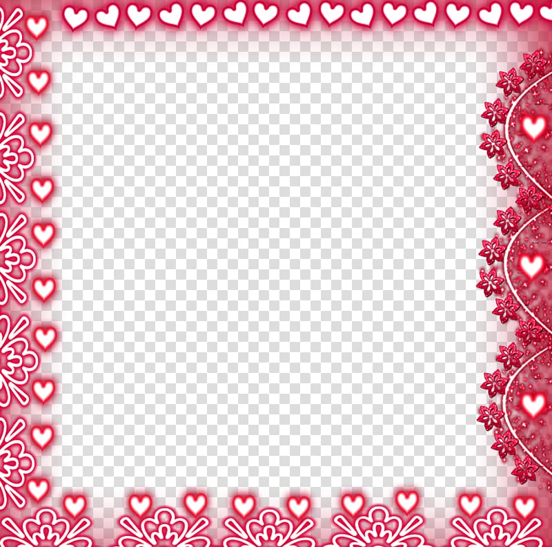 pink hearts backdrop illustration, Mecca Quran As-salamu alaykum Islam Urdu, Frame Border Heart transparent background PNG clipart