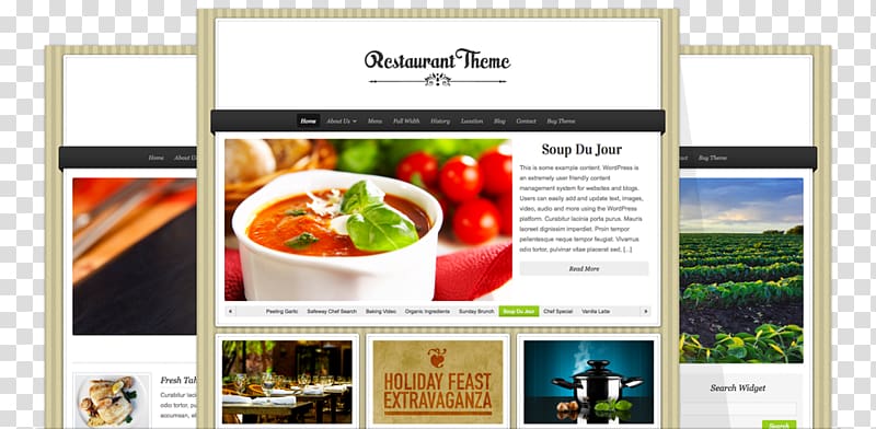 Cafe Theme restaurant WordPress Theme restaurant, WordPress transparent background PNG clipart
