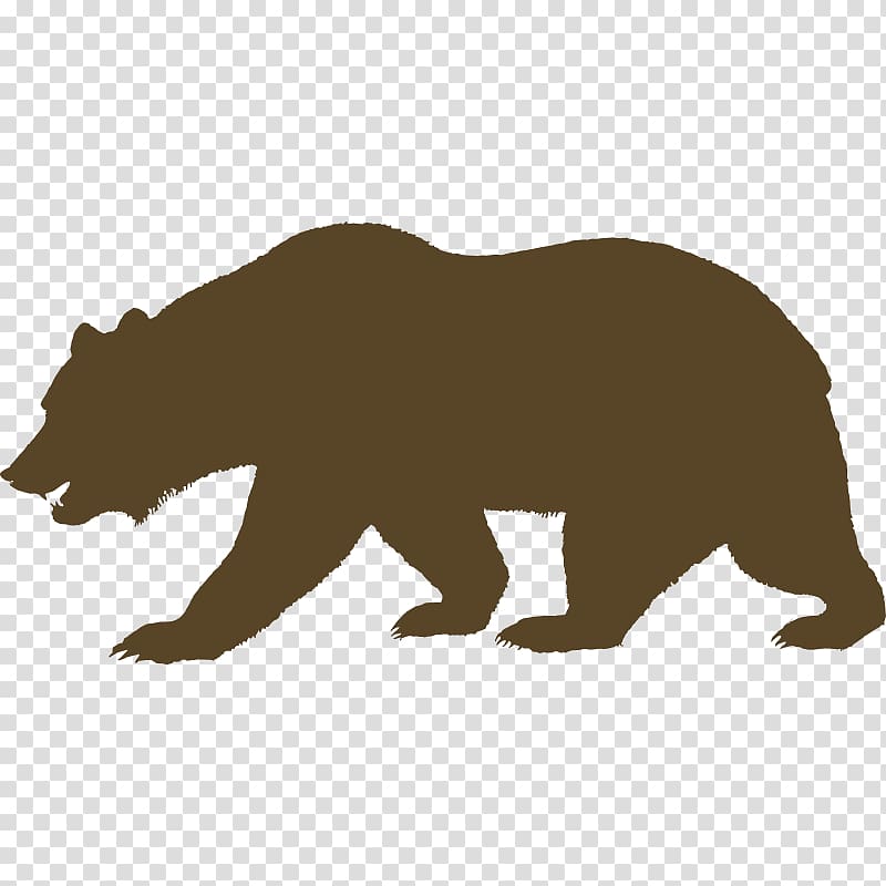 California grizzly bear California Republic T-shirt, Bear Shadow transparent background PNG clipart