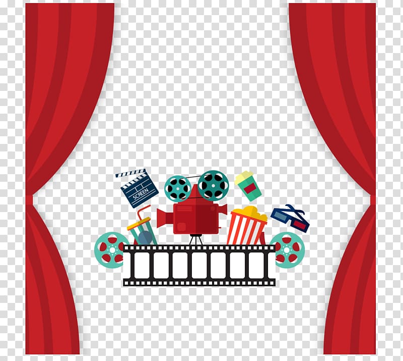 Cinema Film director Gandhi Talkies, design elements Movies transparent background PNG clipart