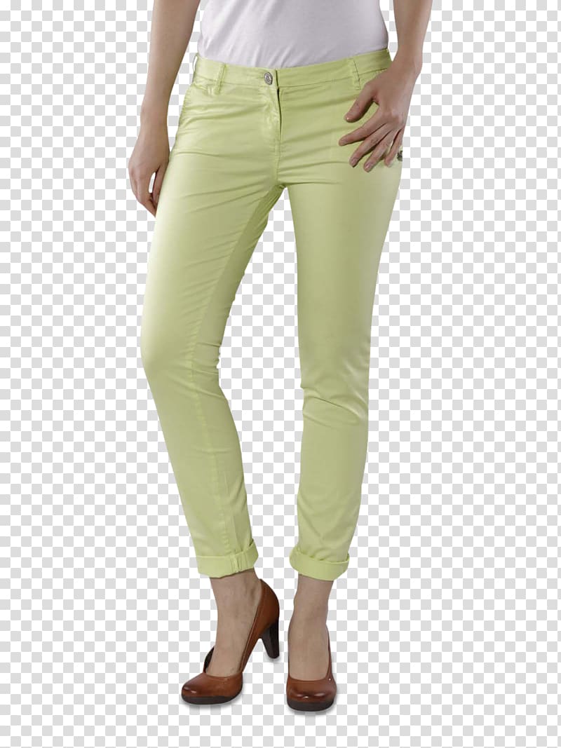 Pants Jeans Leggings Waist Khaki, slim woman transparent background PNG clipart