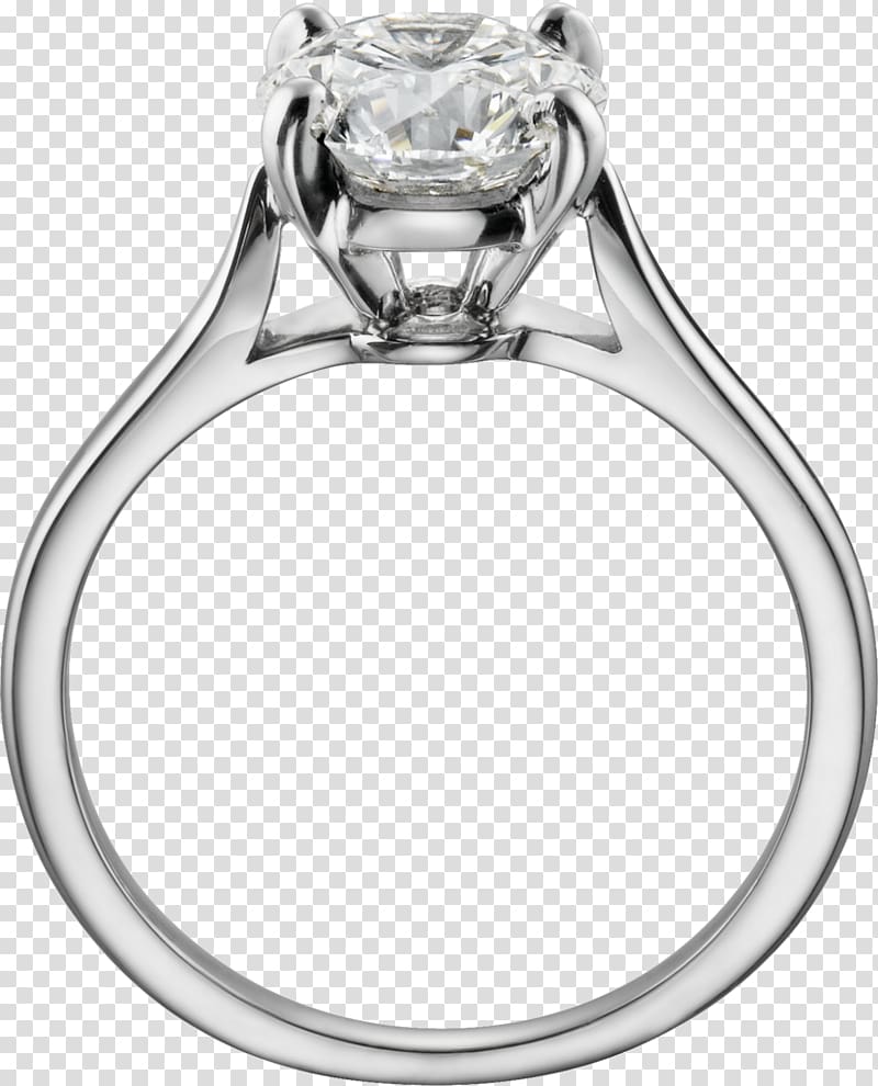 Engagement ring Cartier Solitaire Love bracelet, ring transparent background PNG clipart