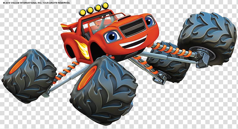 Monster truck Car Drawing Dessin animé, blaze transparent background ...