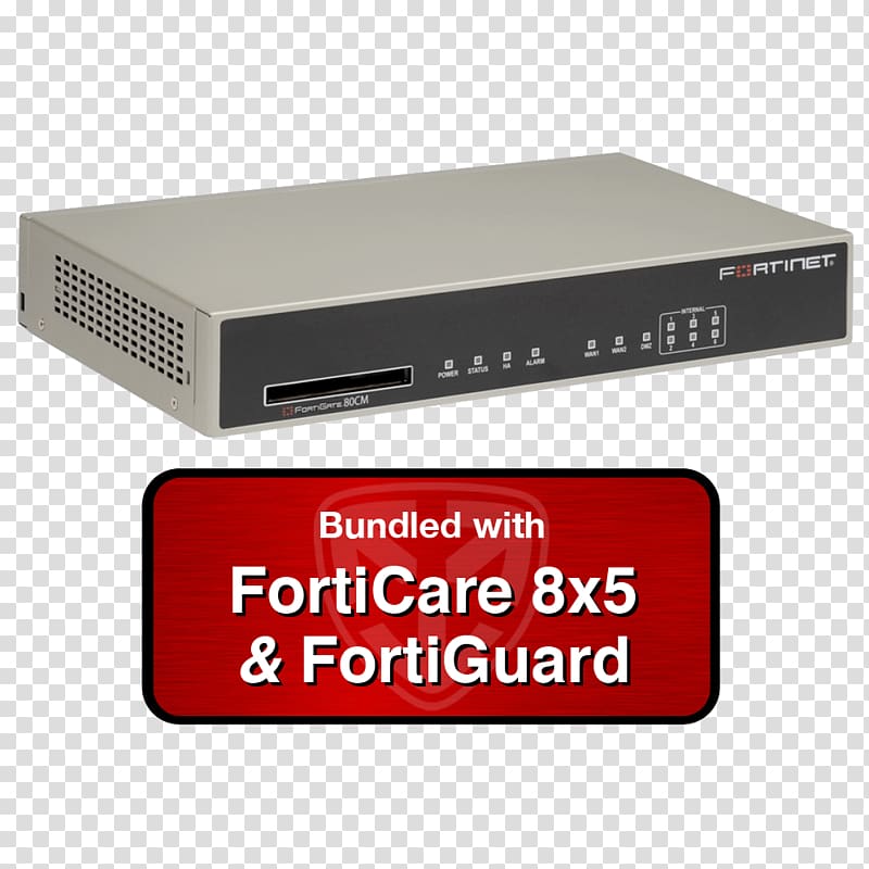 Fortinet FortiGate 60E Unified Threat Management Firewall, 24x7 transparent background PNG clipart