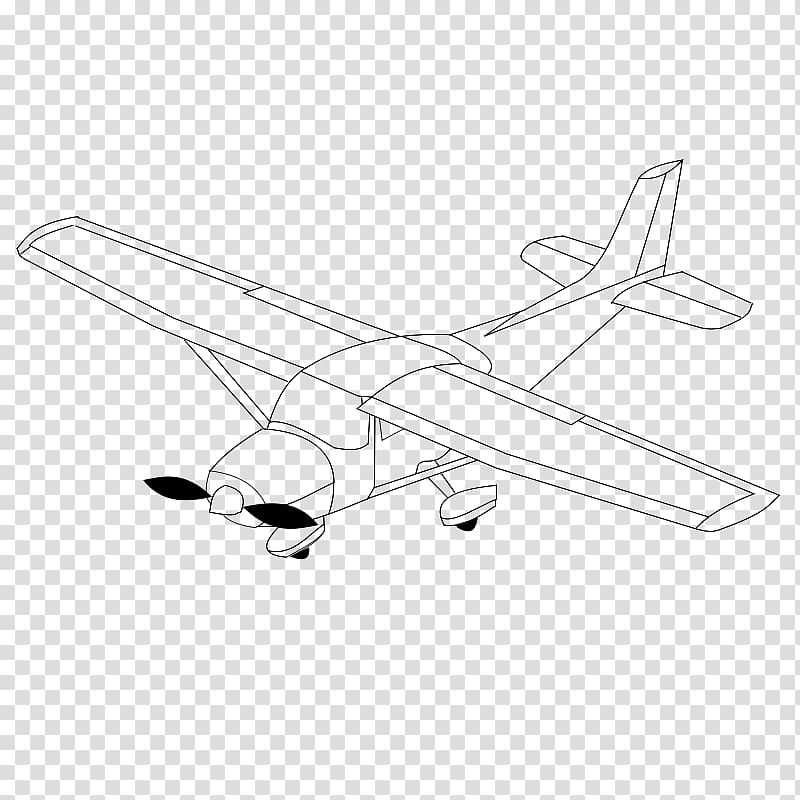 Airplane Drawing Black and white , Black And White Airplane transparent background PNG clipart