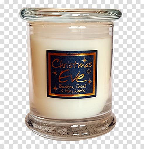 Candle Christmas Eve Aroma compound Jar, Candle in glass transparent background PNG clipart