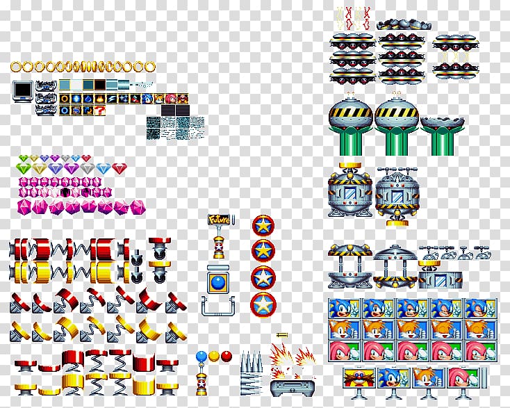 Sonic Mania Sprite Pixel art Sonic the Hedgehog 3, misc objects transparent background PNG clipart