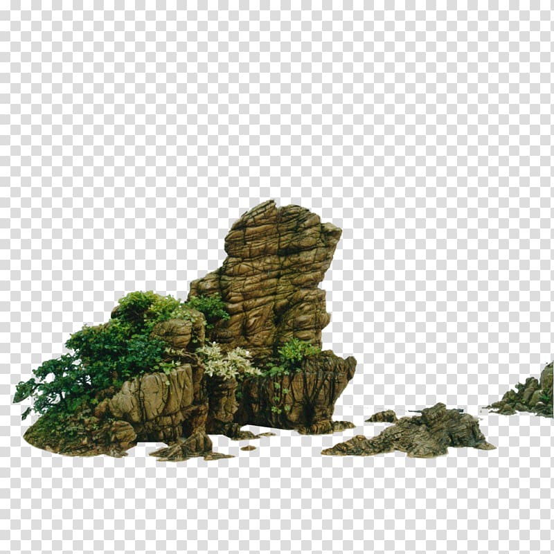 gray rock with grass illustration, Landscape Bonsai Nature, Landscape Design,stone,Kistler,Environmental Design,Landscape Design transparent background PNG clipart