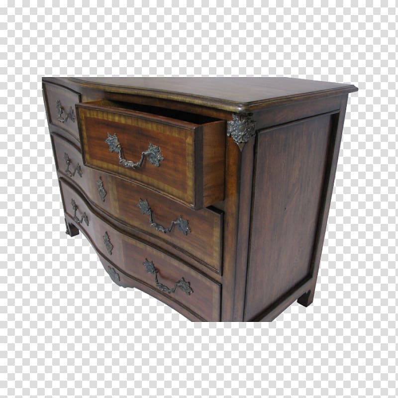 Bedside Tables Chest of drawers Furniture Wood stain, carved retro transparent background PNG clipart