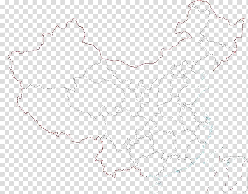 China Map Line White Tuberculosis, China transparent background PNG clipart