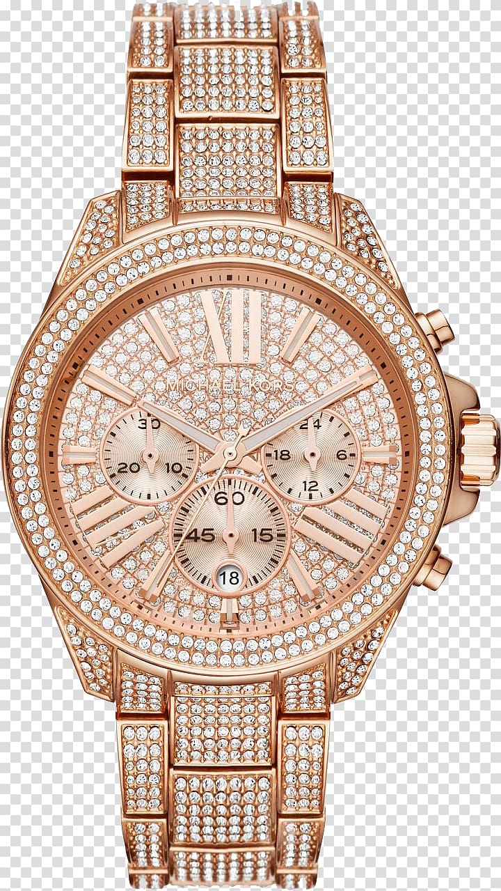 Watch Michael Kors Women's Wren Chronograph Fashion Bracelet, watch transparent background PNG clipart