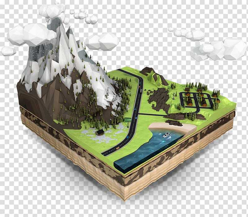 Terrain Isometric graphics in video games and pixel art Video game graphics Isometric projection 3D computer graphics, Avalanche transparent background PNG clipart