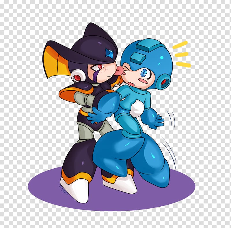 Mega Man & Bass Proto Man Mega Man X Fan art, Chibi transparent background PNG clipart