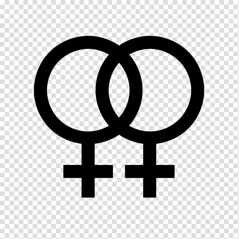 Gender symbol LGBT symbols Female Lesbian, symbol transparent background PNG clipart