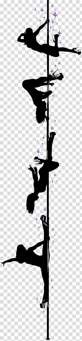Pole dance Silhouette Ballet, Silhouette transparent background PNG clipart