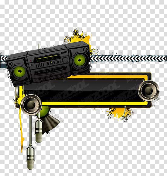 Technology Machine Radio graphics, stereoscopic border transparent background PNG clipart