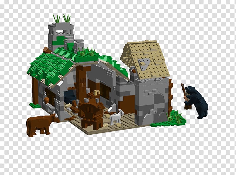 Lego The Hobbit Beorn Lego The Lord of the Rings Bear, mountains and hills transparent background PNG clipart