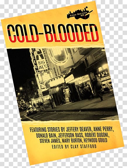 Killer Nashville Noir: Cold-Blooded Trade paperback Advertising Book, cold blooded transparent background PNG clipart
