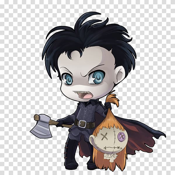 Chibi Ichabod Crane Headless Horseman , headless transparent background PNG clipart