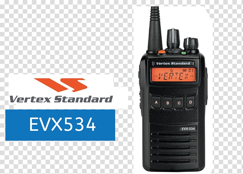 Vertex EVX-534 Two-way radio Yaesu Mobile radio, radio transparent background PNG clipart