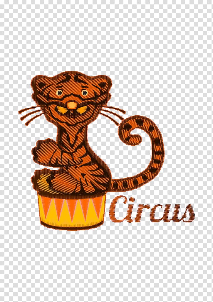 Tiger Cartoon Illustration, Cute little tiger transparent background PNG clipart