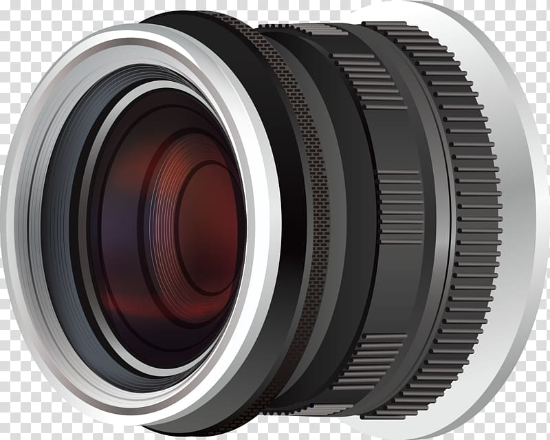 Fisheye lens Digital SLR Camera lens Lens cover, black camera lens transparent background PNG clipart