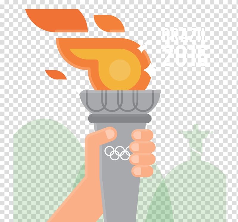 2016 Summer Olympics Torch Template, Brazil Rio Olympic Torch transparent background PNG clipart