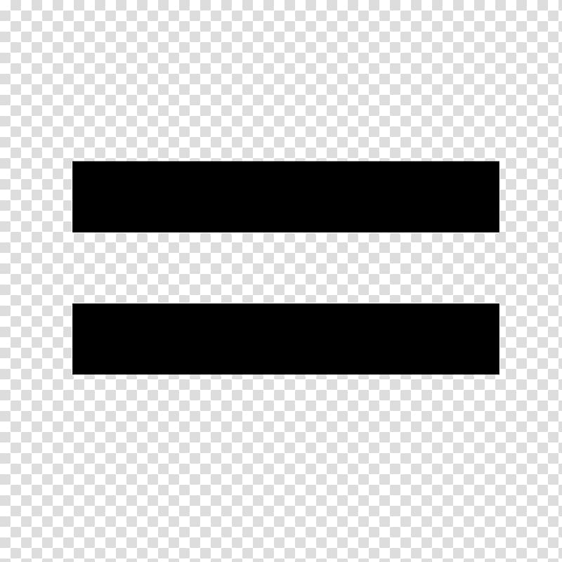 Equals sign Equality Symbol Mathematics Mathematical notation, symbol transparent background PNG clipart