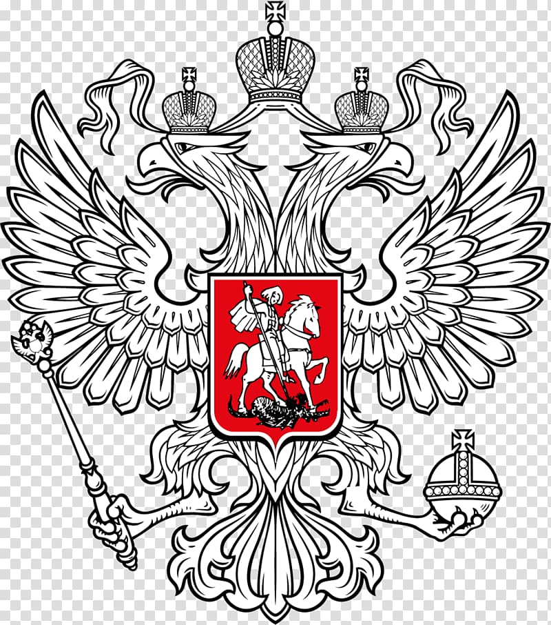 Coat of arms of Russia Russian Soviet Federative Socialist Republic Double-headed eagle, Russia transparent background PNG clipart