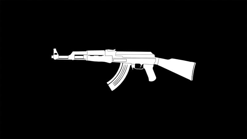AK47 illustration, AK-47 T-shirt Weapon Firearm Desktop , ak 47 transparent background PNG clipart
