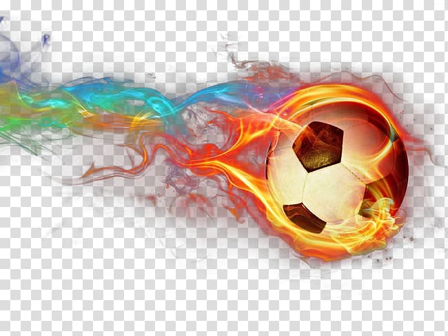 fiery soccer ball illustration, Light Liberty Flames mens soccer Football, Soccer Flame transparent background PNG clipart