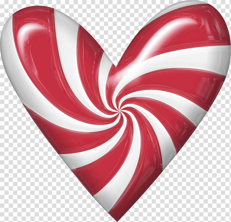 Candy cane Christmas Heart , christmas transparent background PNG clipart