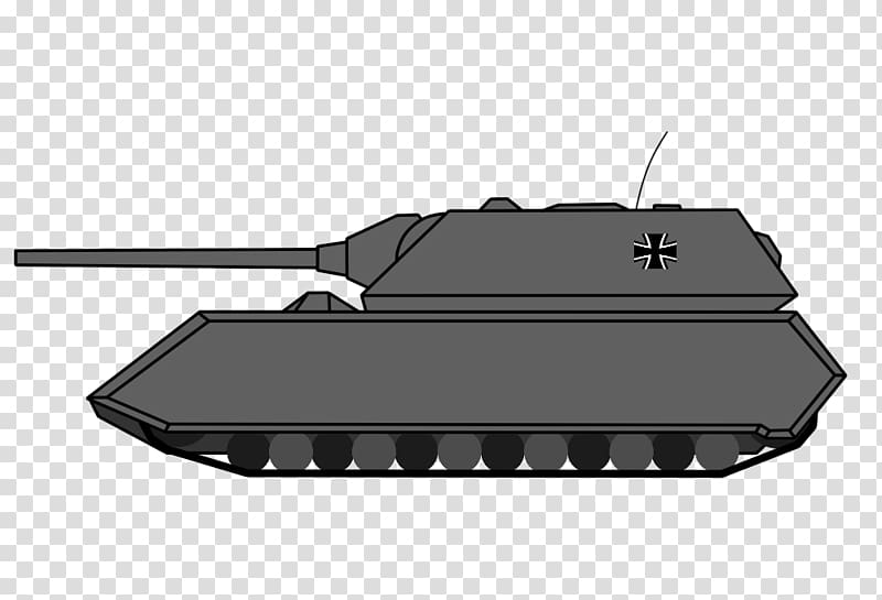 Landkreuzer P. 1000 Ratte Super-heavy tank Panzer VIII Maus, canned prototype tank transparent background PNG clipart