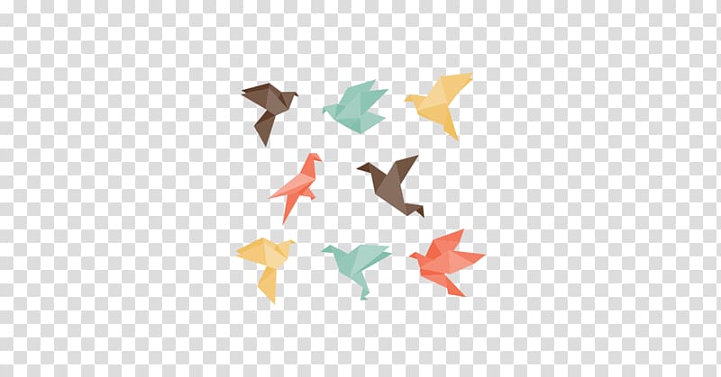 Bird Origami, origami transparent background PNG clipart