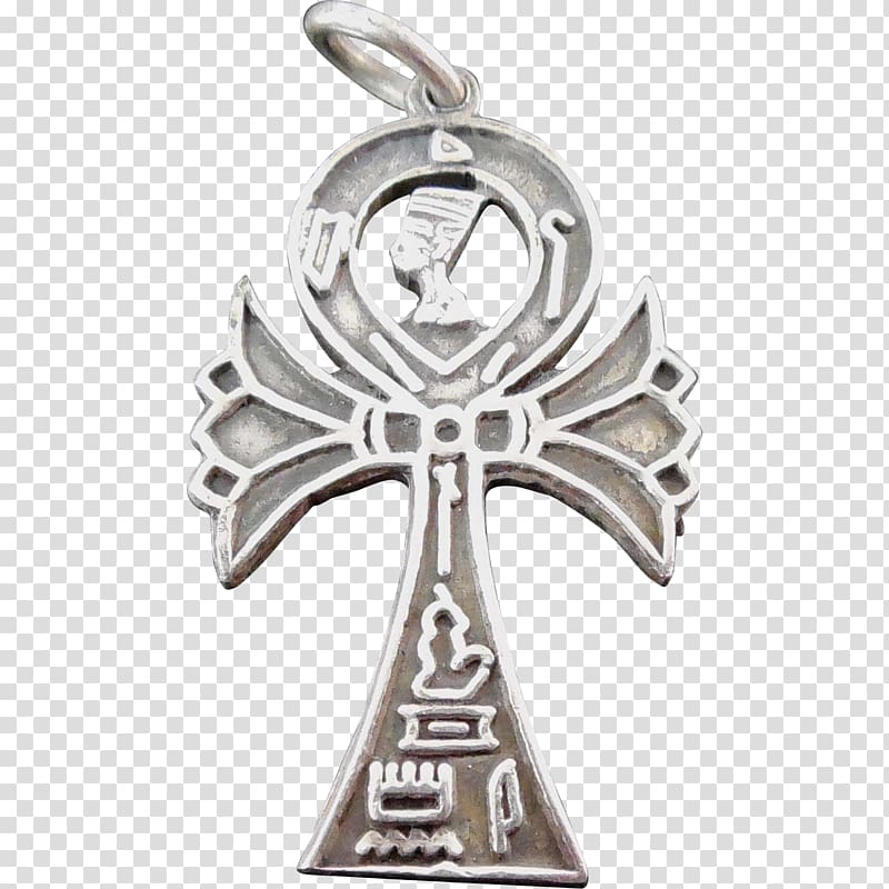 Charms & Pendants Jewellery Cross Symbol Silver, Egyptian Gods transparent background PNG clipart