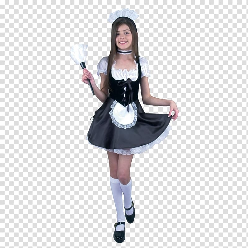 French maid Children\'s Costumes Halloween costume Clothing, child transparent background PNG clipart