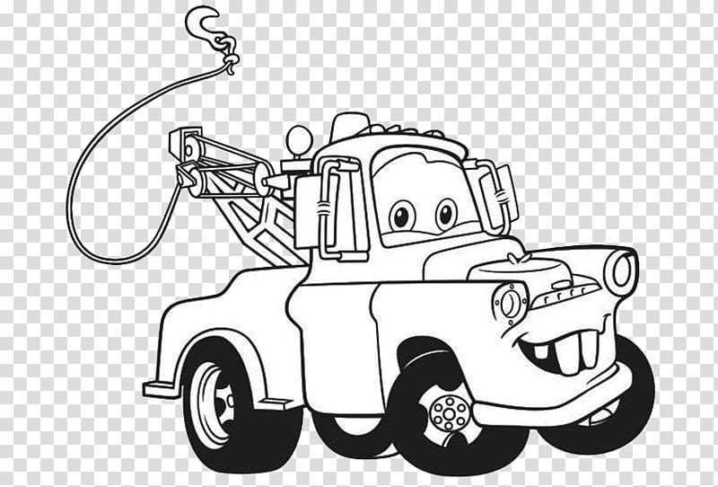 Lightning McQueen Mater Drawing Cars Coloring book, mcqueen 95 transparent background PNG clipart