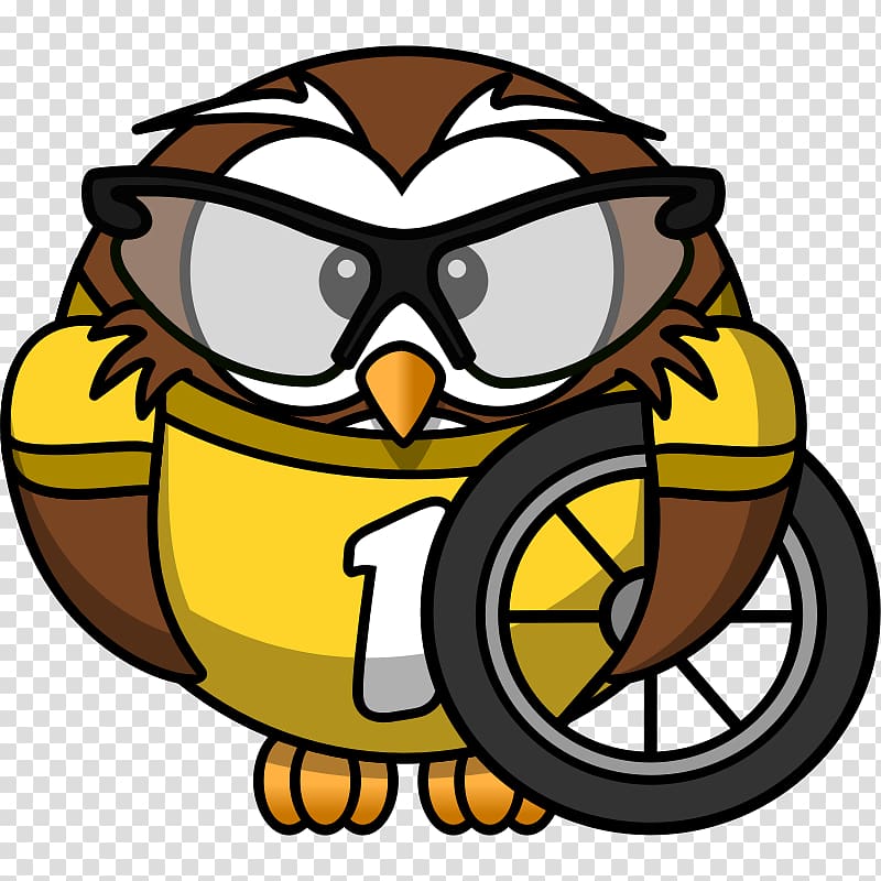 Owl Cycling Bicycle , Cyclist transparent background PNG clipart