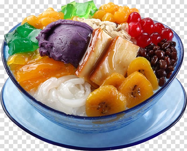 Halo-halo Filipino cuisine Ice cream Milk Shaved ice, halo transparent background PNG clipart