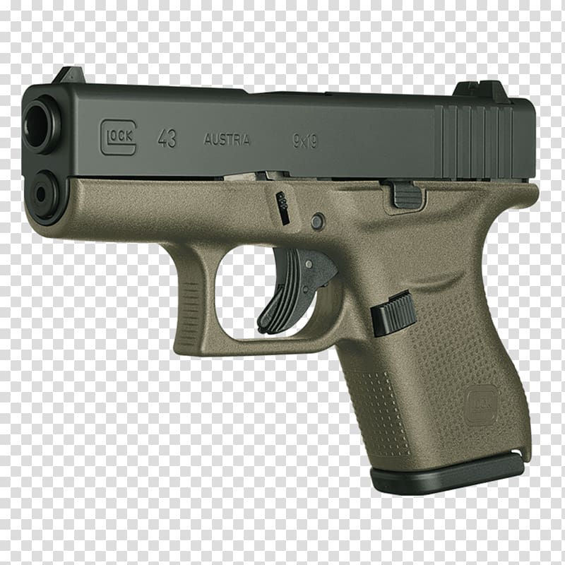 Glock 26 Pistol 9×19mm Parabellum Glock 43, Handgun transparent background PNG clipart