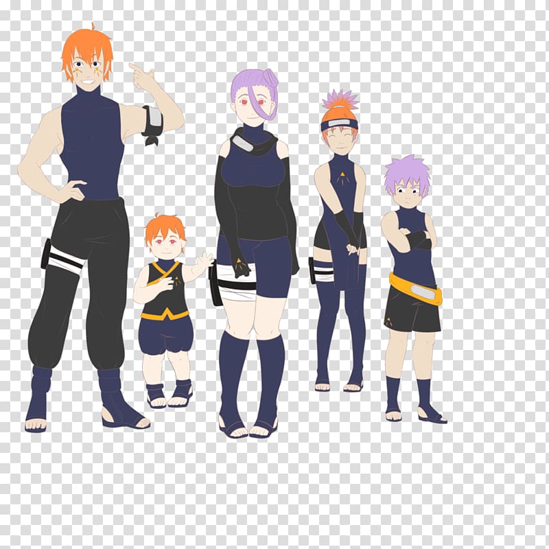 Uniform Human behavior Headgear Costume Cartoon, Naruto family transparent background PNG clipart