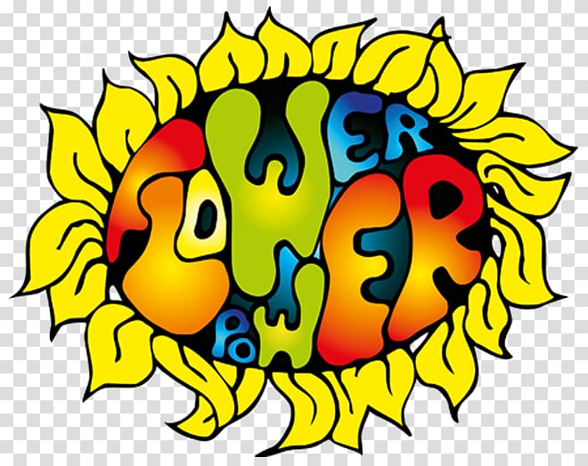 1960s Flower power Hippie , concert hall transparent background PNG clipart