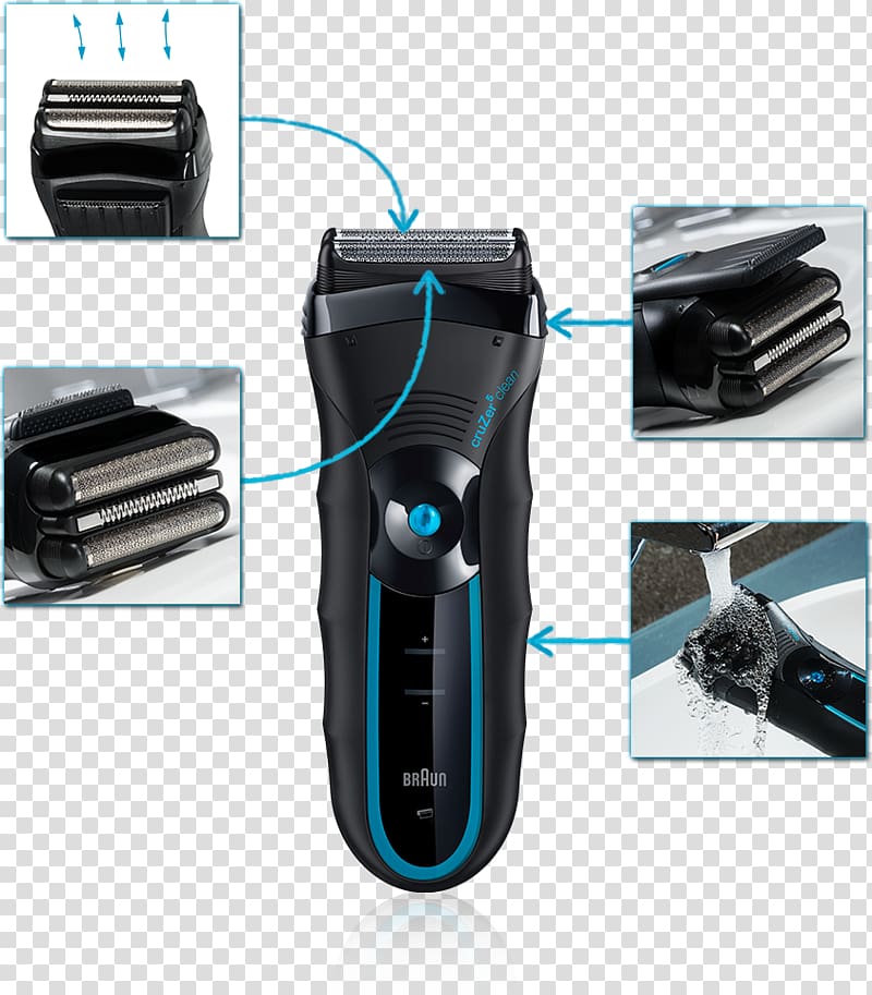 Hair clipper Shaving Braun cruZer 5 Clean Shave Razor, Razor transparent background PNG clipart