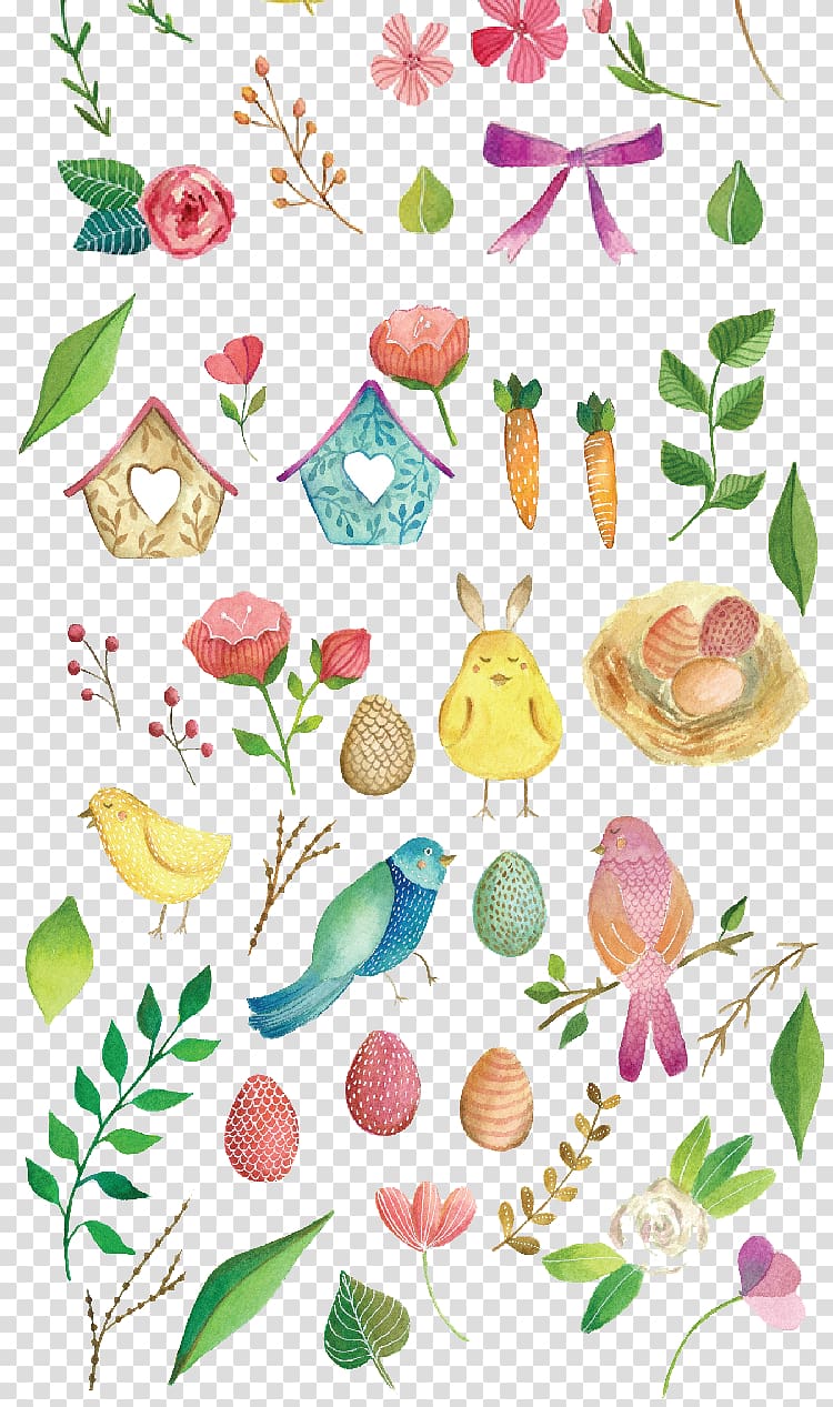 small fresh beautiful watercolor transparent background PNG clipart
