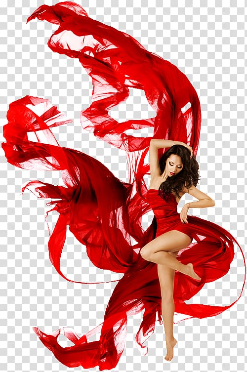woman wearing red dress, Dance Dress, dress transparent background PNG clipart