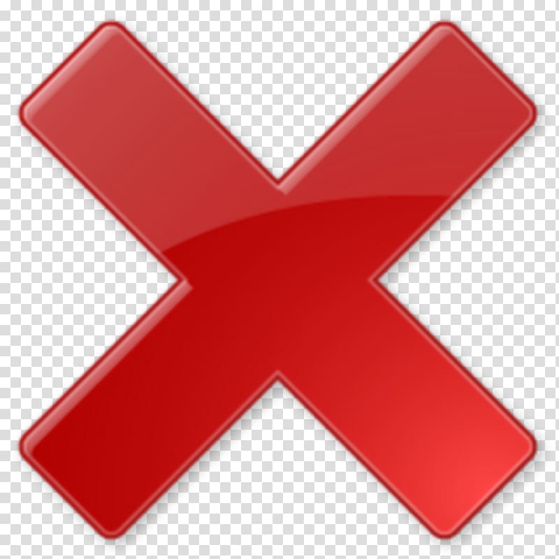 Delete Red X Button PNG File - PNG All