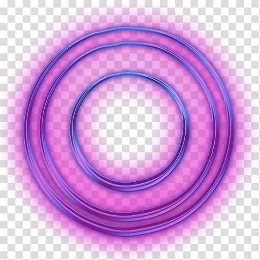 purple coil ring illustration, Neon Circles Sign transparent background PNG clipart