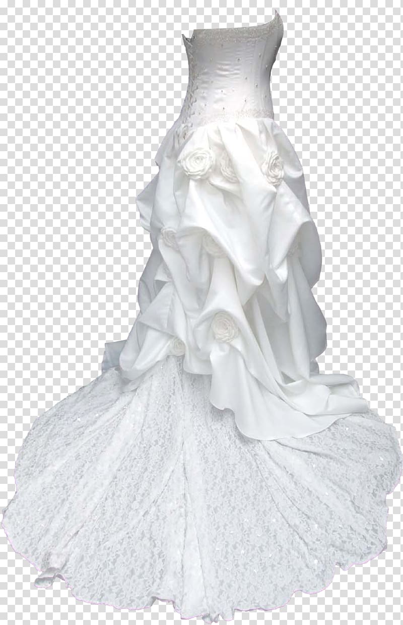 Bride Wedding dress Gown, cloth transparent background PNG clipart
